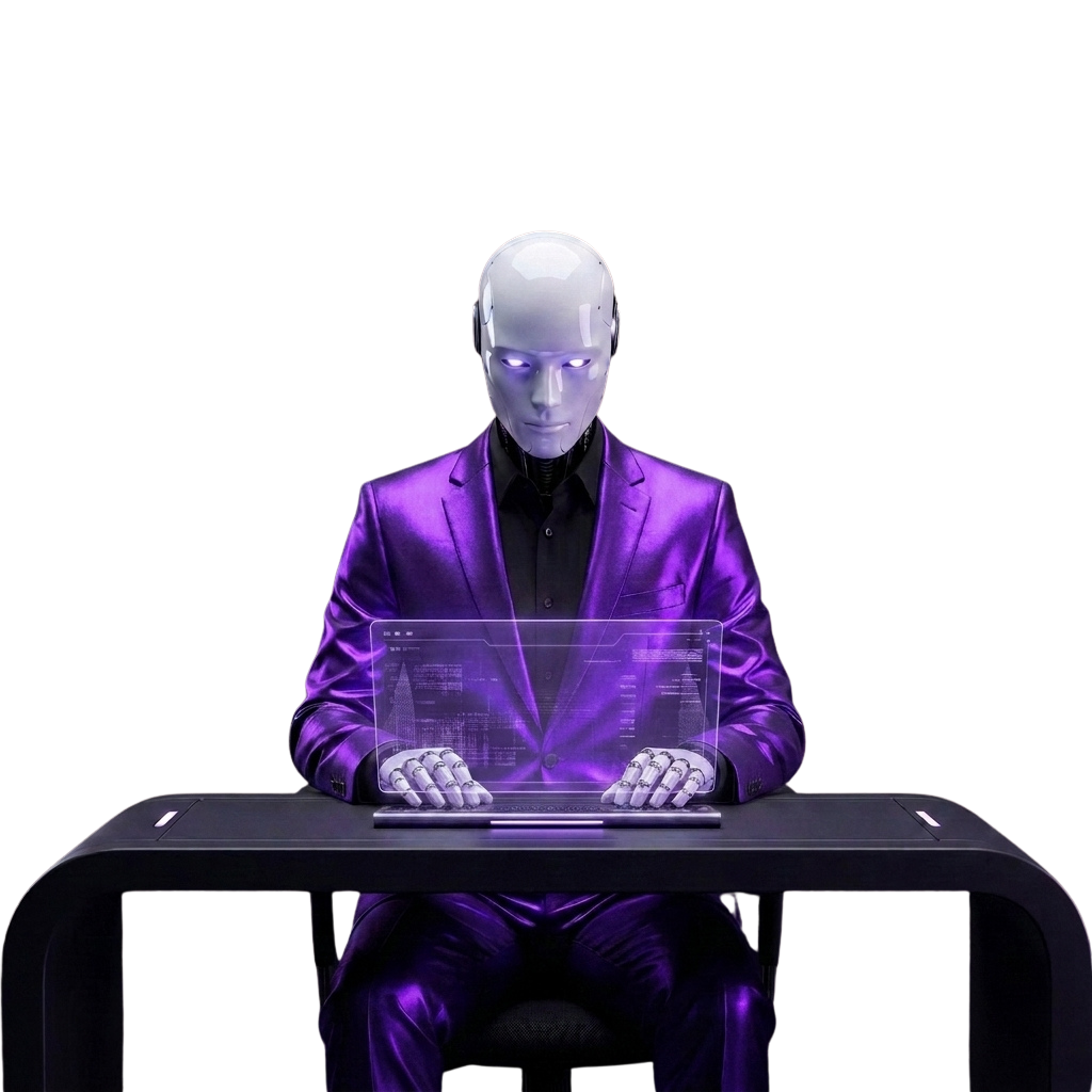Robot IA Neuralab construyendo tu sitio web